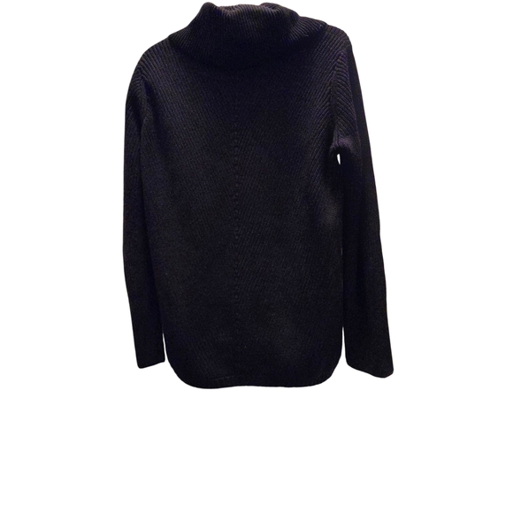 Talbots Classic Black Cowl Neck Sweater - Picture 3 of 5